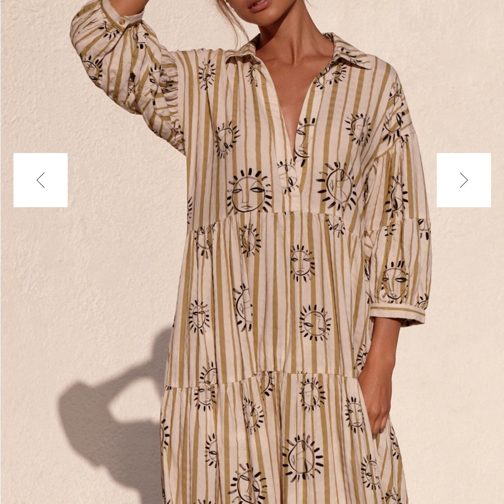 Loulou Avenue Tiered Sun Shirt Dress by Anthropologie